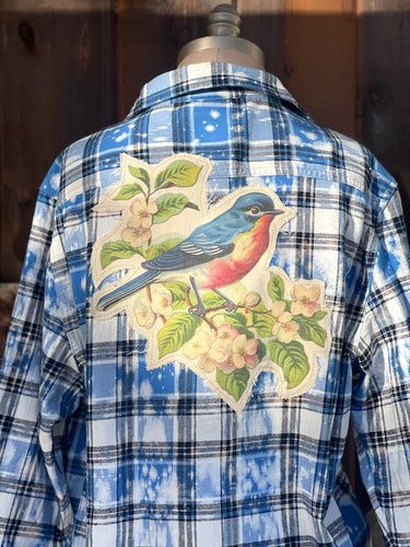Flared Sleeve Flannel- SPRINGTIME